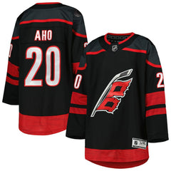 Sebastian Aho Carolina Hurricanes - Youth Home Premier Player Jersey Black