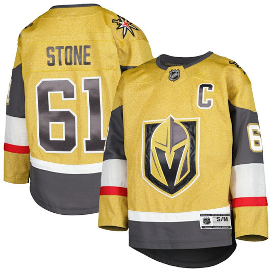 Mark Stone Vegas Golden Knights Youth Home Captain Patch Premier Player Jersey - Gold | NHL Jerseys