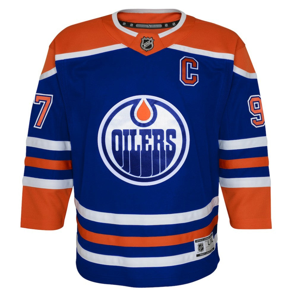 Connor McDavid Edmonton Oilers - Youth Home Premier Player Jersey Royal