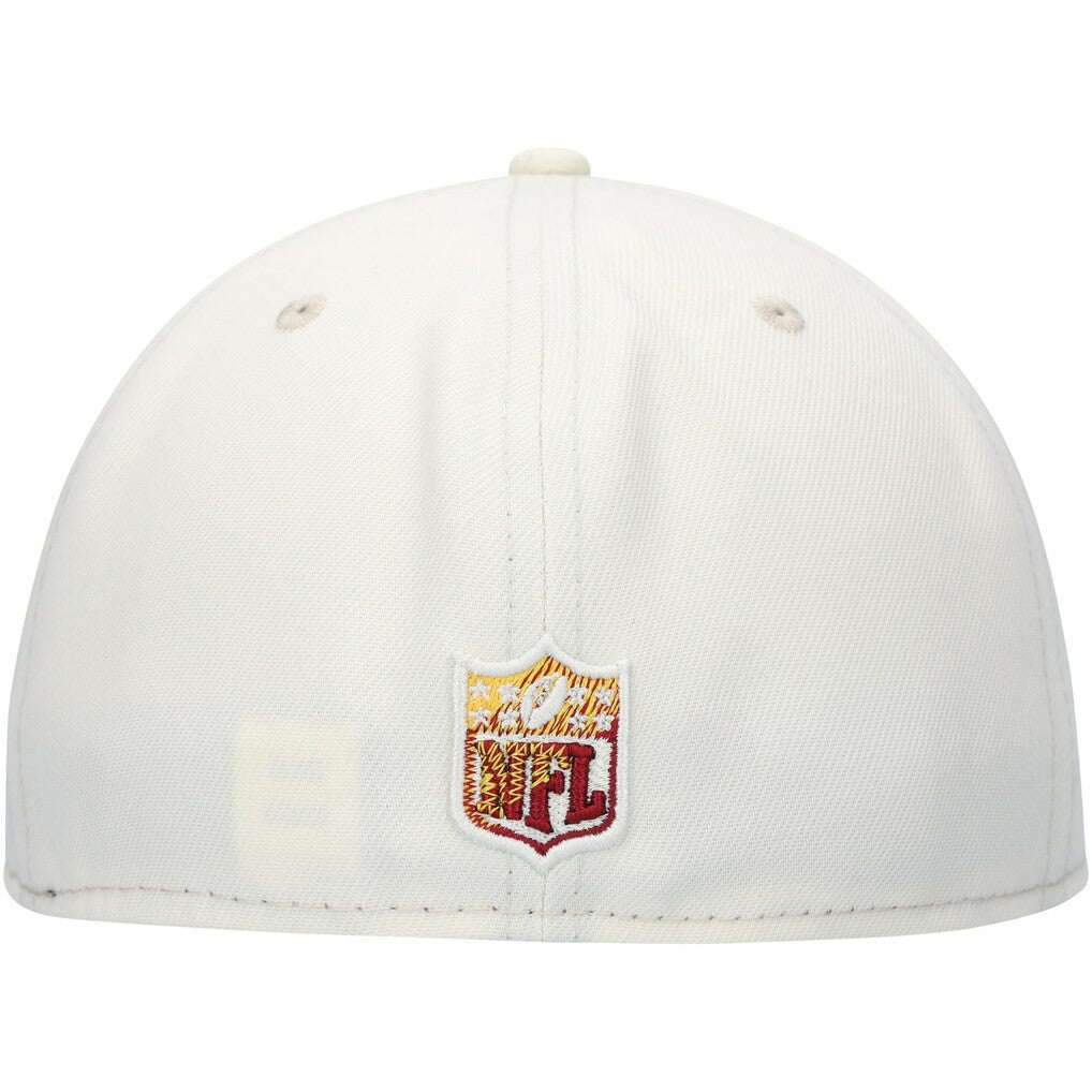 Washington Commanders New Era Chrome Color Dim 59FIFTY Fitted Hat Cream - NFL