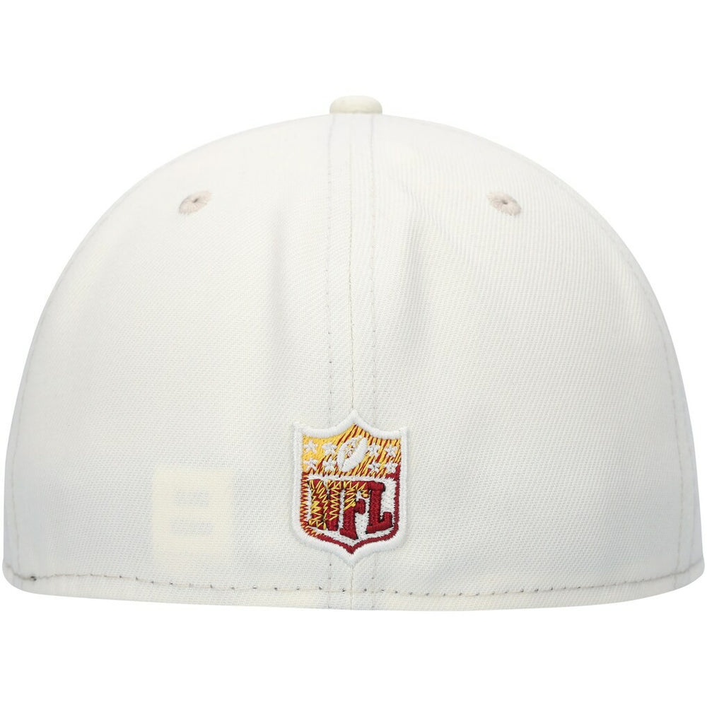 Washington Commanders New Era Chrome Color Dim 59FIFTY Fitted Hat Cream - NFL