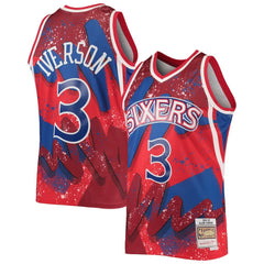 Mitchell & Ness - Allen Iverson Philadelphia 76ers Hardwood Classics 1996/97 Hyper Hoops Swingman Jersey - Red
