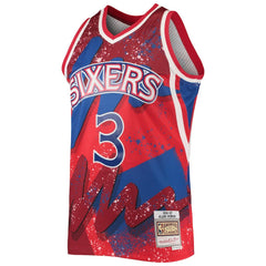 Mitchell & Ness - Allen Iverson Philadelphia 76ers Hardwood Classics 1996/97 Hyper Hoops Swingman Jersey - Red