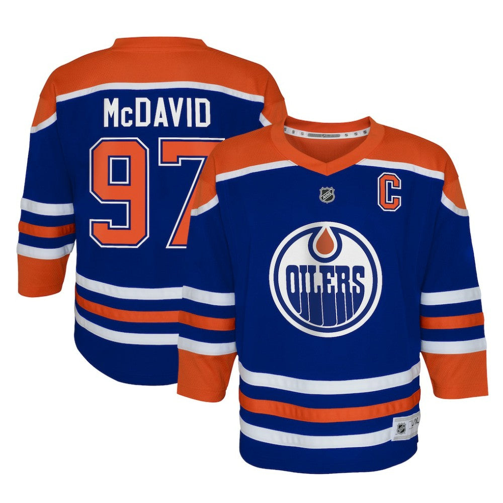 Connor McDavid Edmonton Oilers Youth Home Replica Player Jersey - Royal | NHL Jerseys