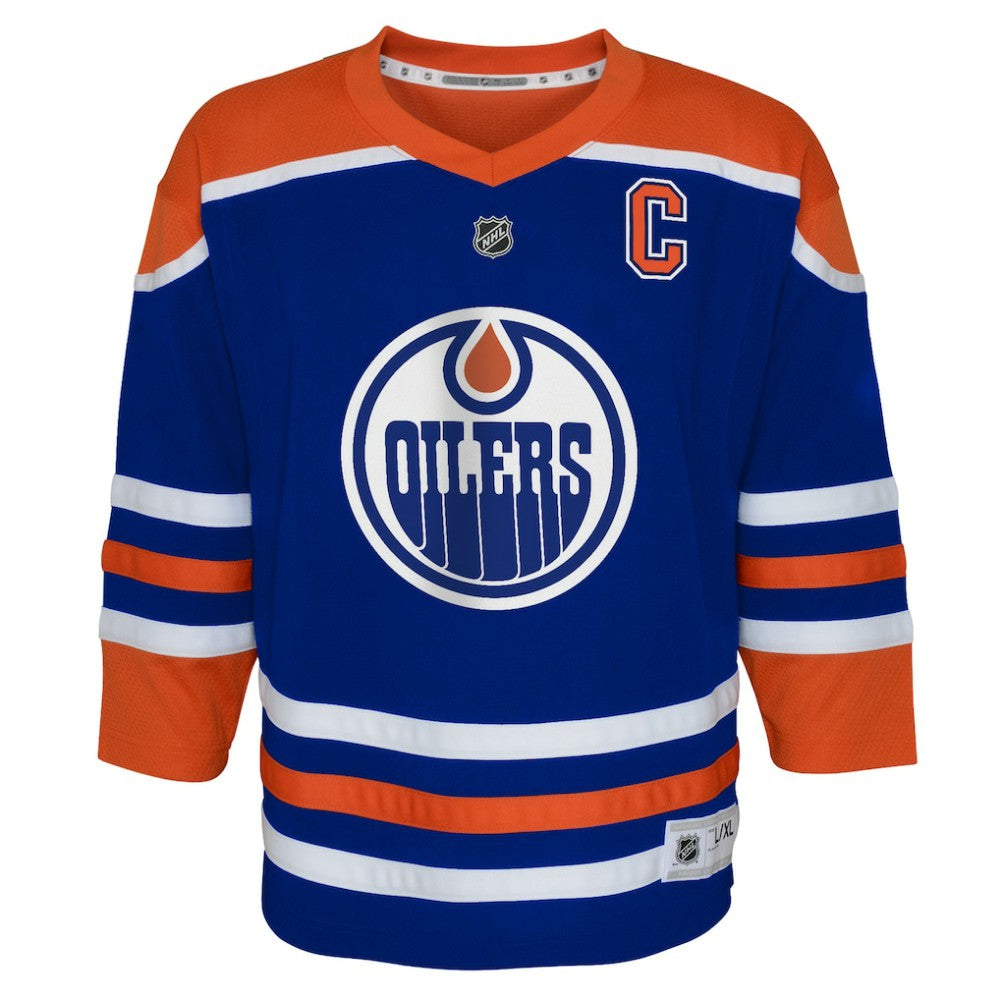 Connor McDavid Edmonton Oilers Youth Home Replica Player Jersey - Royal | NHL Jerseys