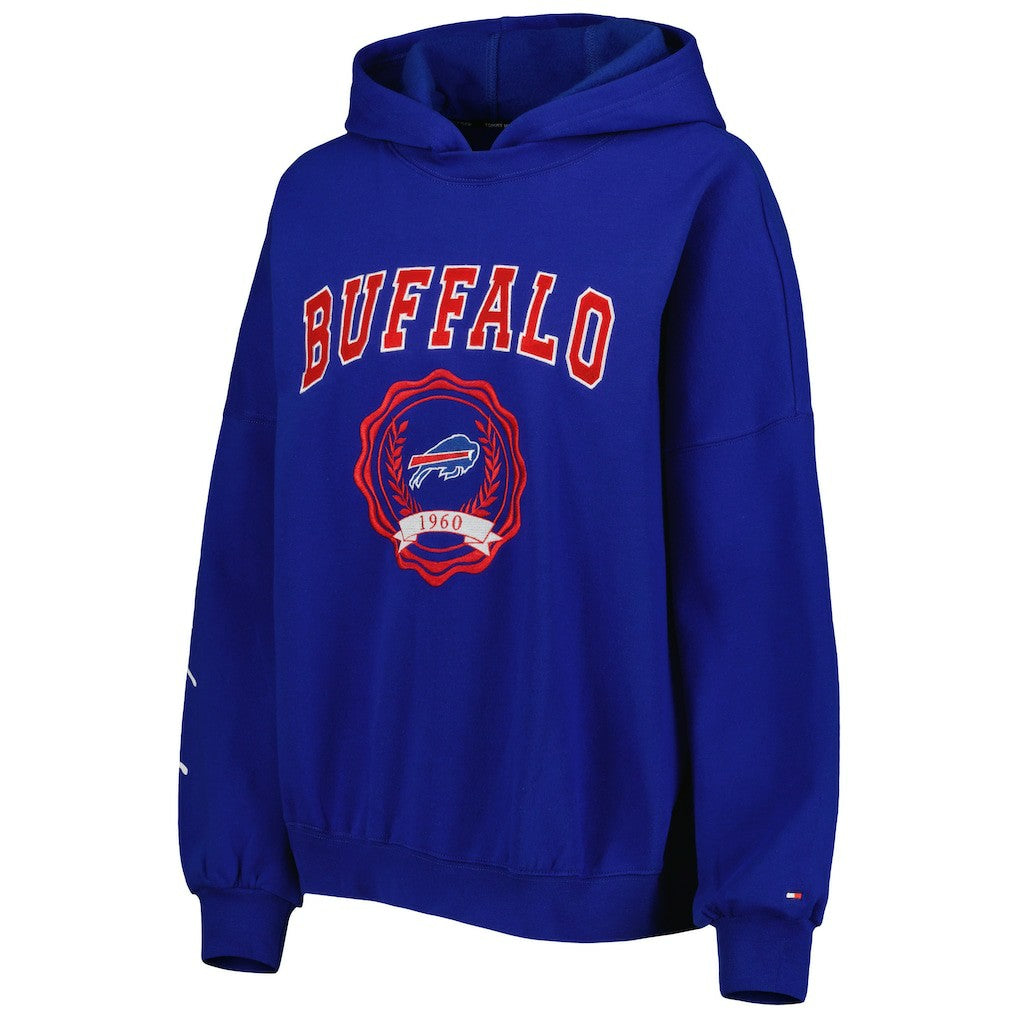 Buffalo Bills Tommy Hilfiger Women's Becca Drop Shoulder Pullover Hoodie Royal - NFL