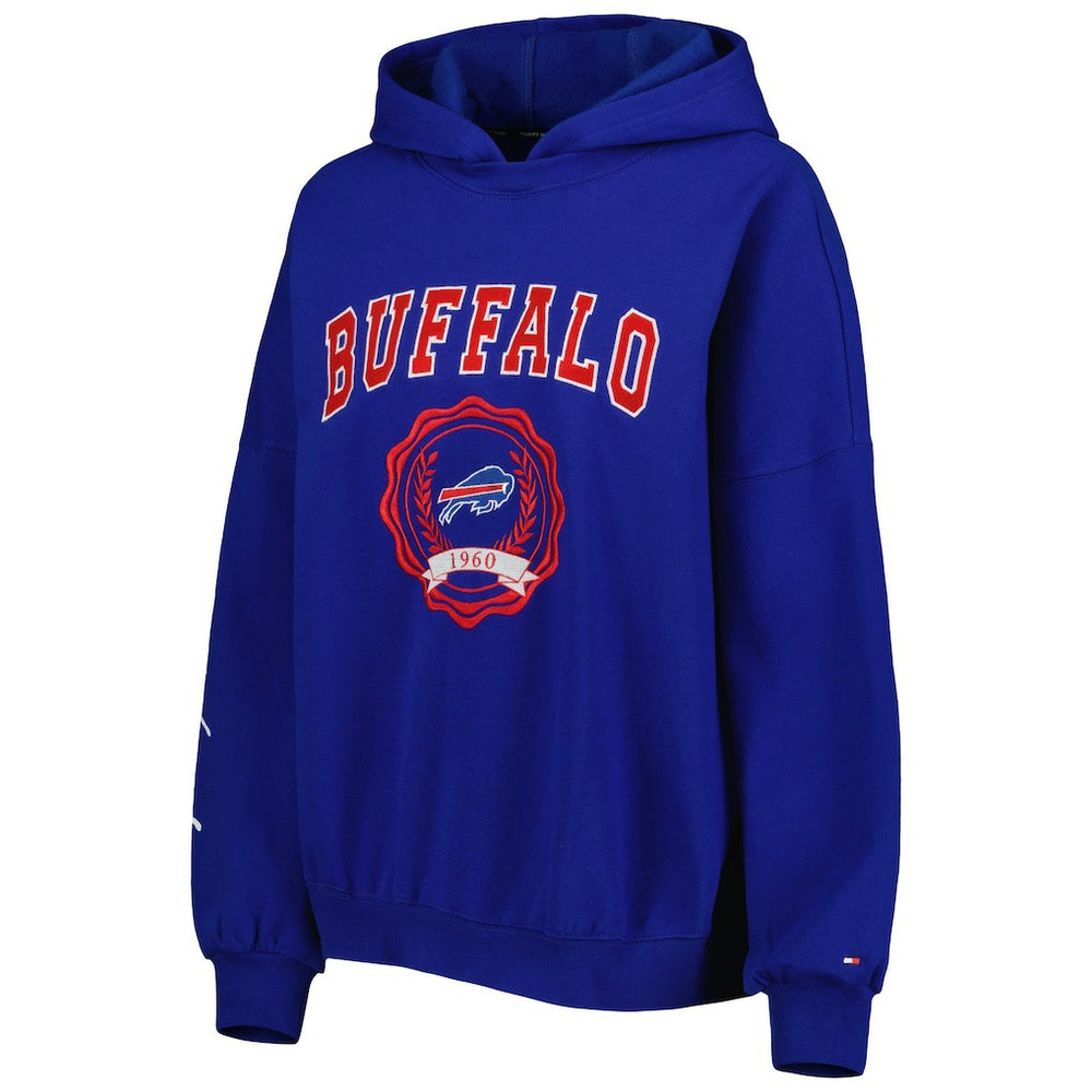 Buffalo Bills Tommy Hilfiger Women's Becca Drop Shoulder Pullover Hoodie Royal - NFL