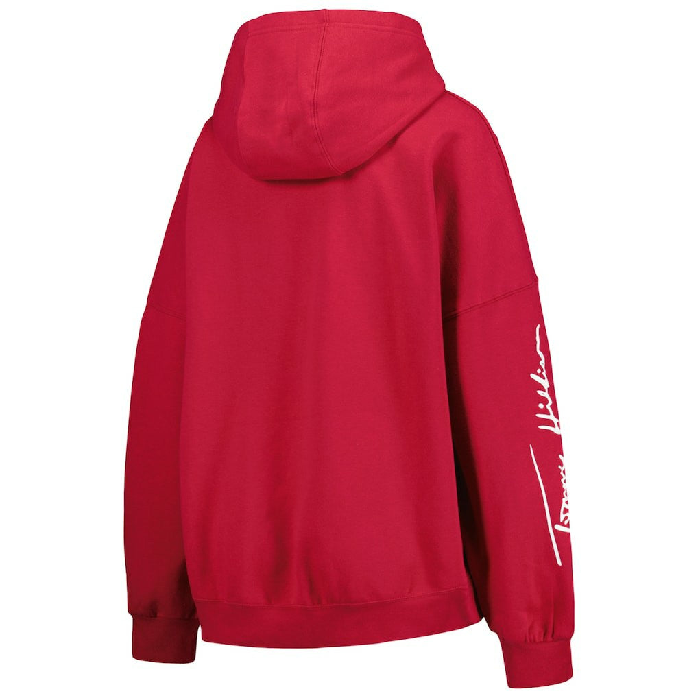 Arizona Cardinals Tommy Hilfiger Women's Becca Drop Shoulder Pullover Hoodie Cardinal - NFL