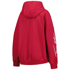 Arizona Cardinals Tommy Hilfiger Women's Becca Drop Shoulder Pullover Hoodie Cardinal - NFL
