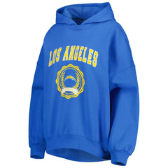 Los Angeles Chargers Tommy Hilfiger Women's Becca Drop Shoulder Pullover Hoodie Powder Blue - NFL