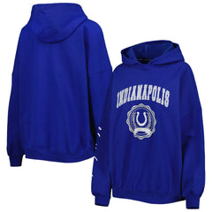 Indianapolis Colts Tommy Hilfiger Women's Becca Drop Shoulder Pullover Hoodie Royal - NFL