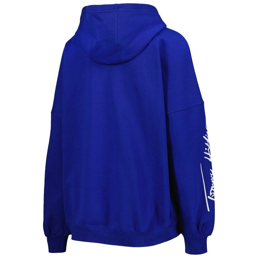 Indianapolis Colts Tommy Hilfiger Women's Becca Drop Shoulder Pullover Hoodie Royal - NFL