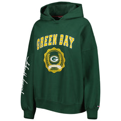 Green Bay Packers Tommy Hilfiger Women's Becca Drop Shoulder Pullover Hoodie Green - NFL