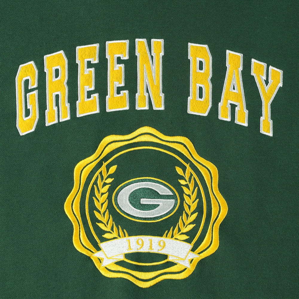 Green Bay Packers Tommy Hilfiger Women's Becca Drop Shoulder Pullover Hoodie Green - NFL
