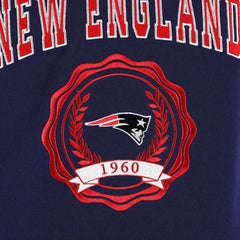 New England Patriots Tommy Hilfiger Women's Becca Drop Shoulder Pullover Hoodie Navy - NFL