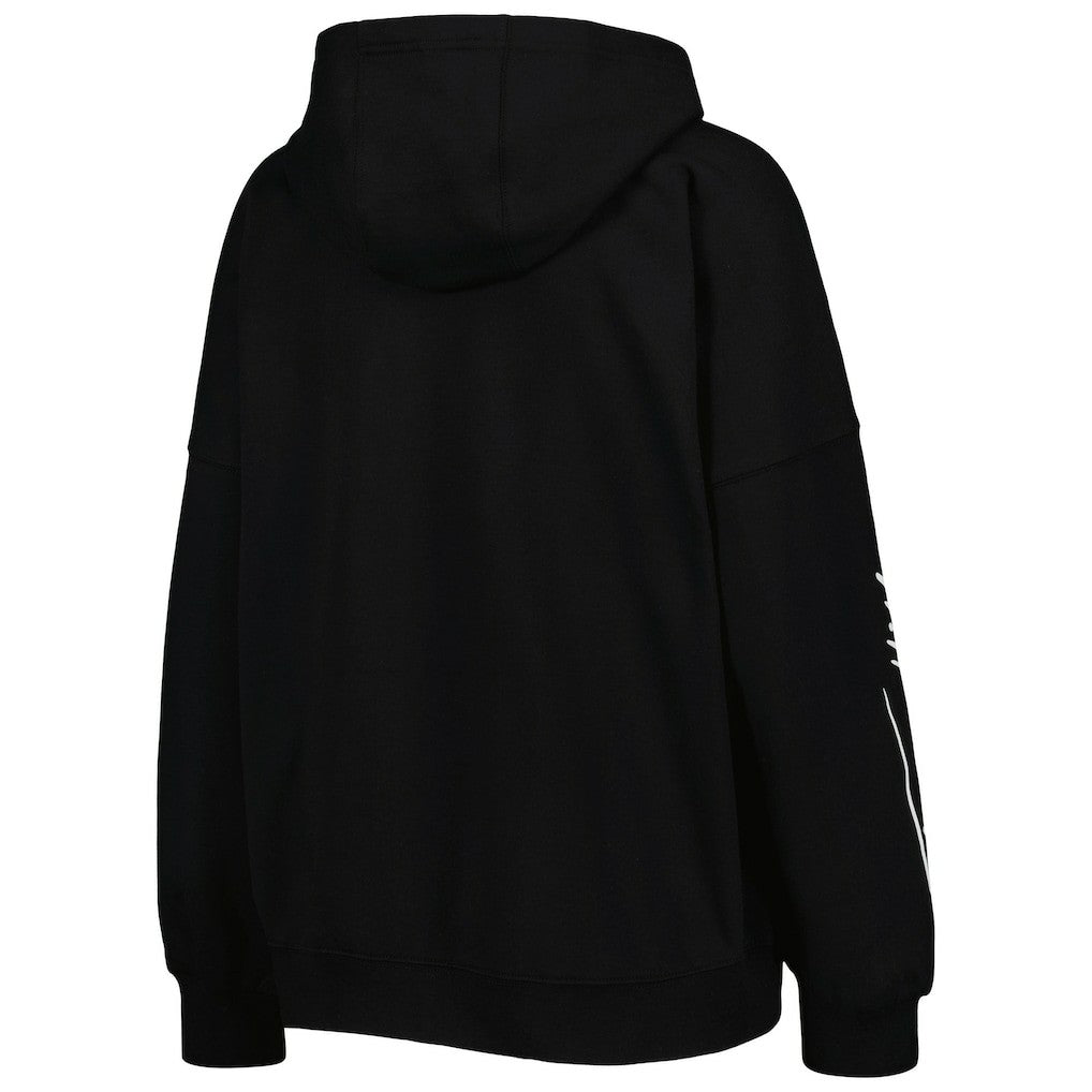 Pittsburgh Steelers Tommy Hilfiger Women's Becca Drop Shoulder Pullover Hoodie Black - NFL