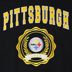 Pittsburgh Steelers Tommy Hilfiger Women's Becca Drop Shoulder Pullover Hoodie Black - NFL