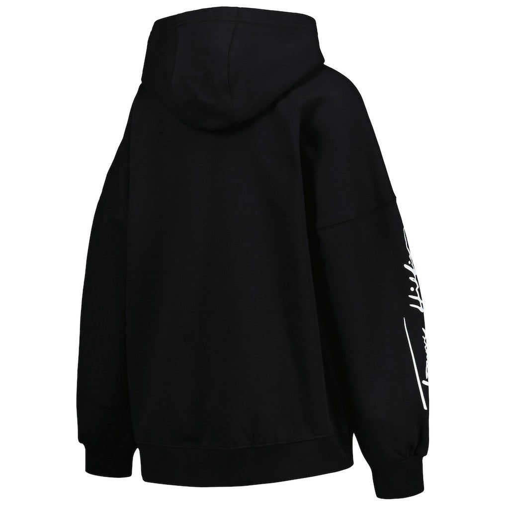 Las Vegas Raiders Tommy Hilfiger Women's Becca Drop Shoulder Pullover Hoodie Black - NFL