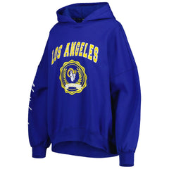 Los Angeles Rams Tommy Hilfiger Women's Becca Drop Shoulder Pullover Hoodie Royal - NFL