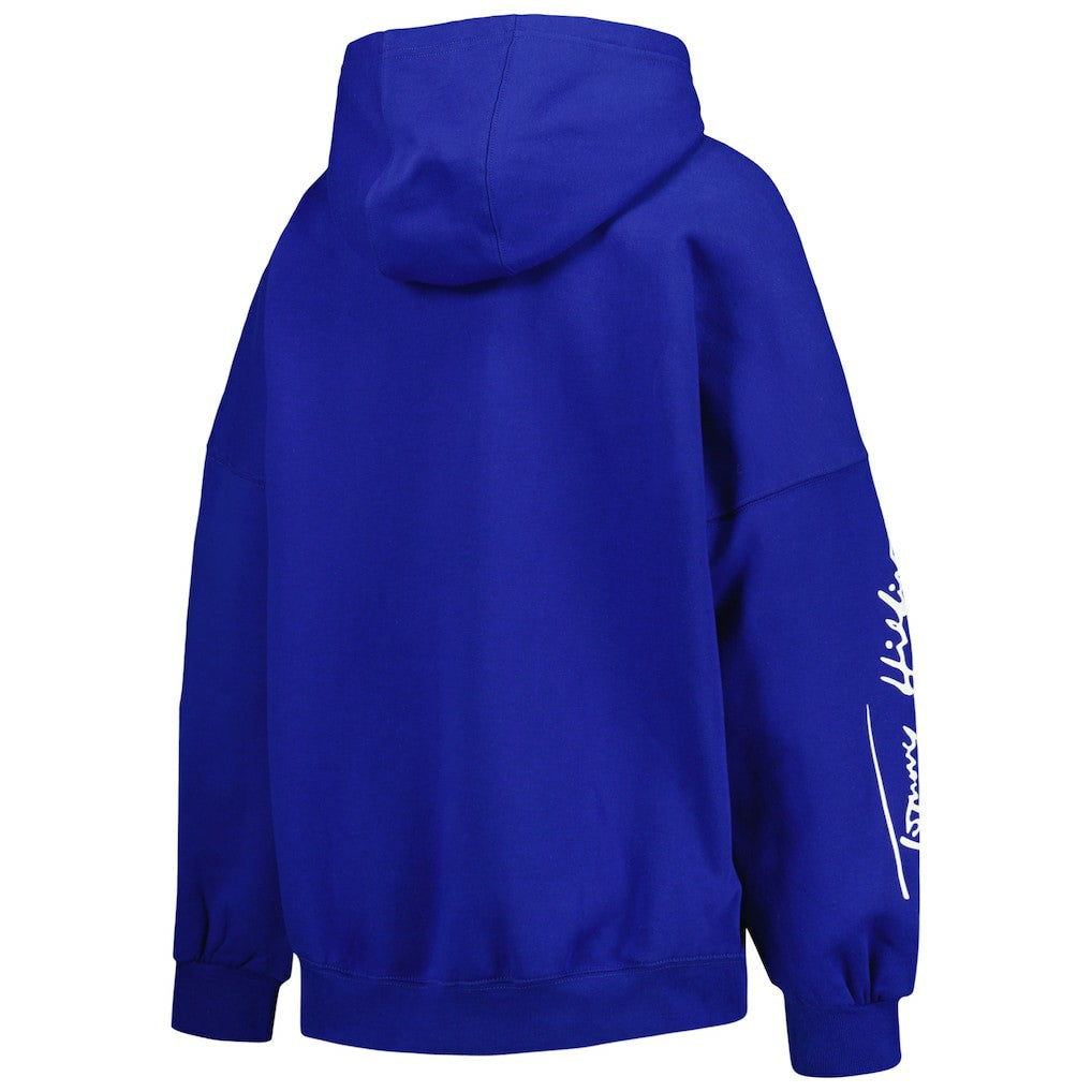 Los Angeles Rams Tommy Hilfiger Women's Becca Drop Shoulder Pullover Hoodie Royal - NFL