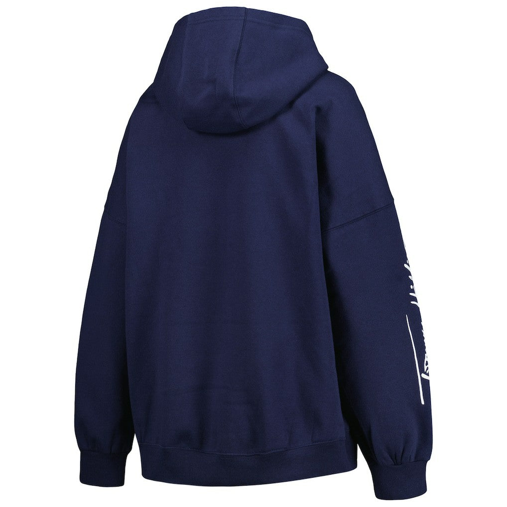 Seattle Seahawks Tommy Hilfiger Women's Becca Drop Shoulder Pullover Hoodie College Navy - NFL