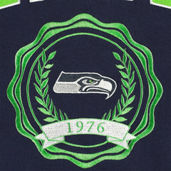 Seattle Seahawks Tommy Hilfiger Women's Becca Drop Shoulder Pullover Hoodie College Navy - NFL