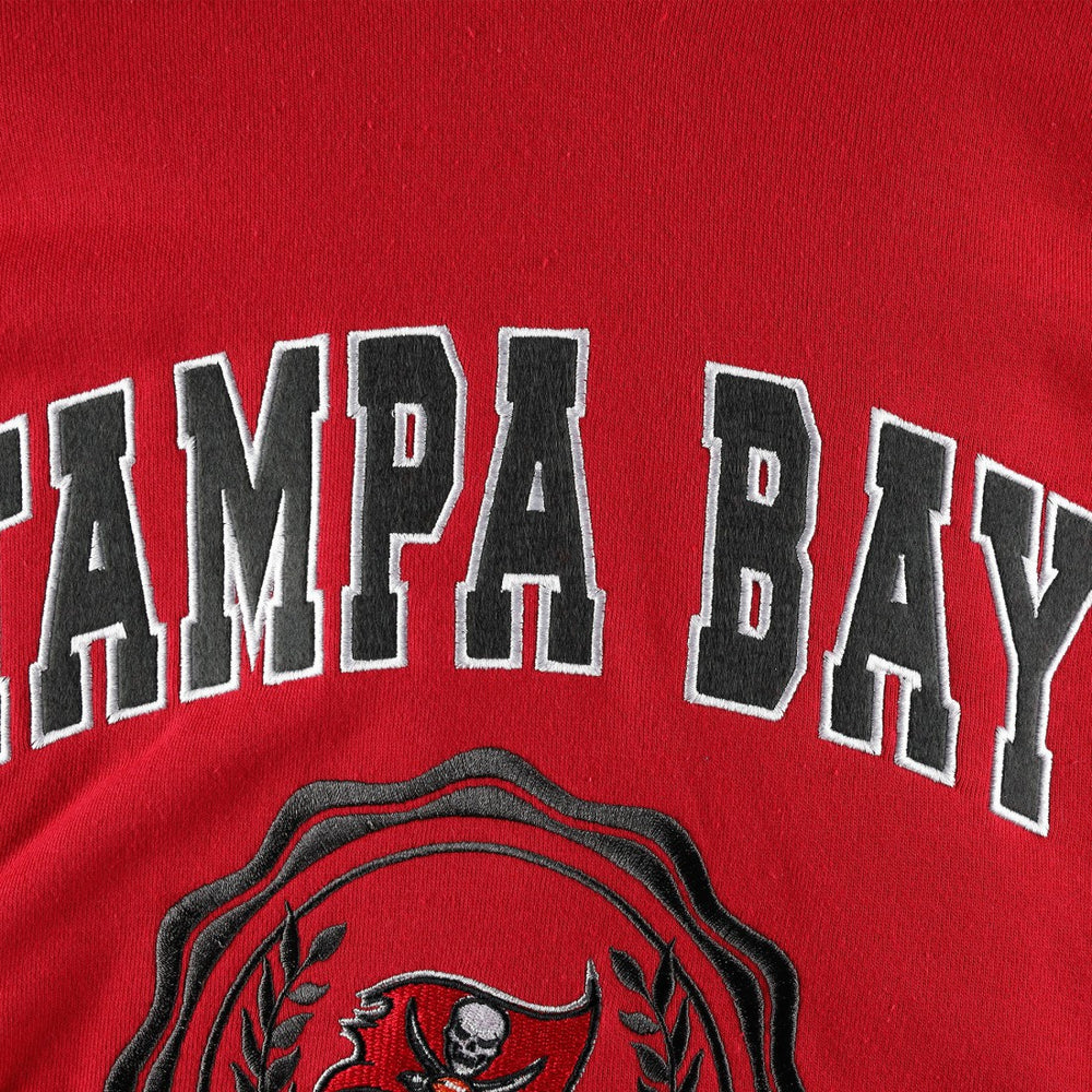 Tampa Bay Buccaneers Tommy Hilfiger Women's Becca Drop Shoulder Pullover Hoodie Red - NFL