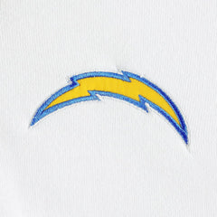 Los Angeles Chargers DKNY Sport Women's Bobbi Color Blocked Pullover Hoodie White/Powder Blue - NFL