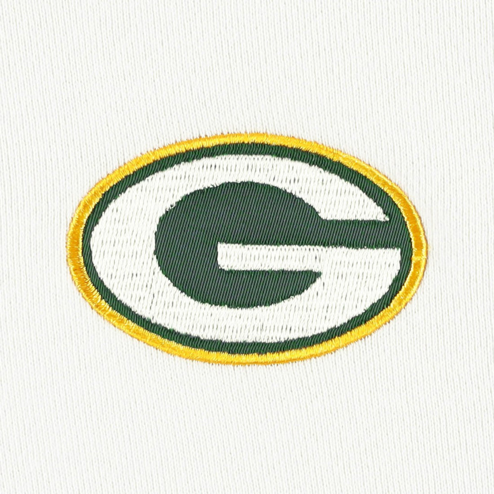 Green Bay Packers DKNY Sport Women's Bobbi Color Blocked Pullover Hoodie White/Green - NFL