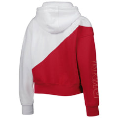 Tampa Bay Buccaneers DKNY Sport Women's Bobbi Color Blocked Pullover Hoodie White/Red - NFL