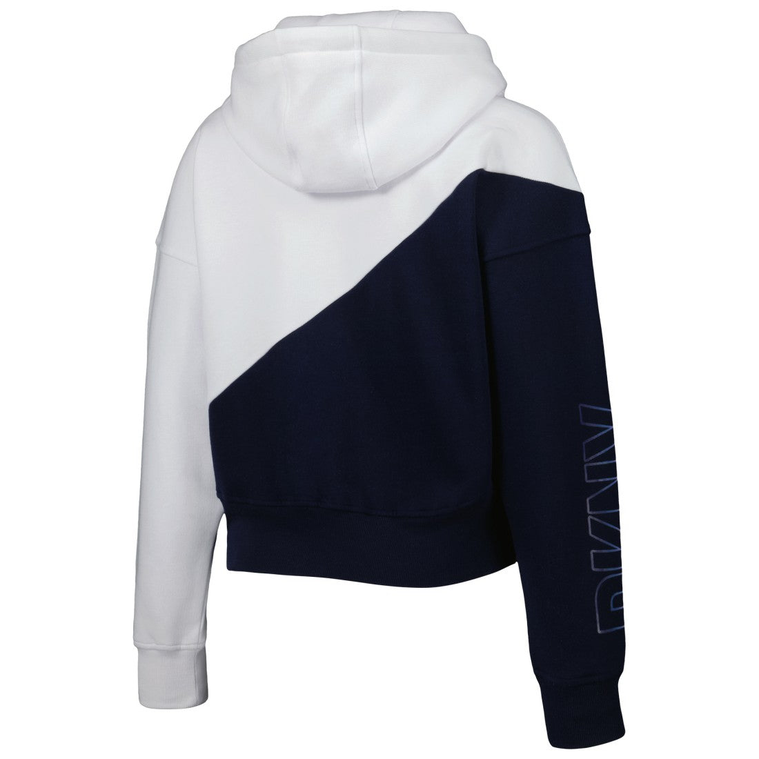 Tennessee Titans DKNY Sport Women's Bobbi Color Blocked Pullover Hoodie White/Navy - NFL