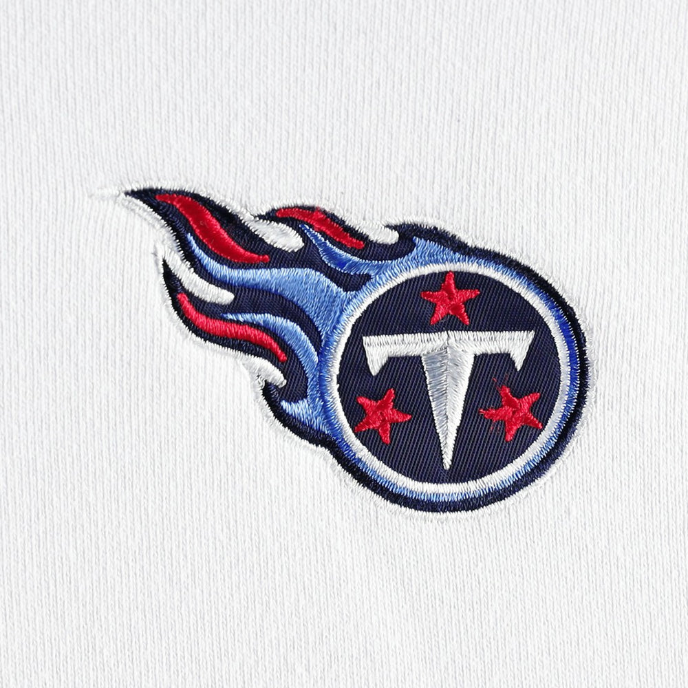 Tennessee Titans DKNY Sport Women's Bobbi Color Blocked Pullover Hoodie White/Navy - NFL