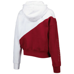 Washington Commanders DKNY Sport Women's Bobbi Color Blocked Pullover Hoodie White/Burgundy - NFL