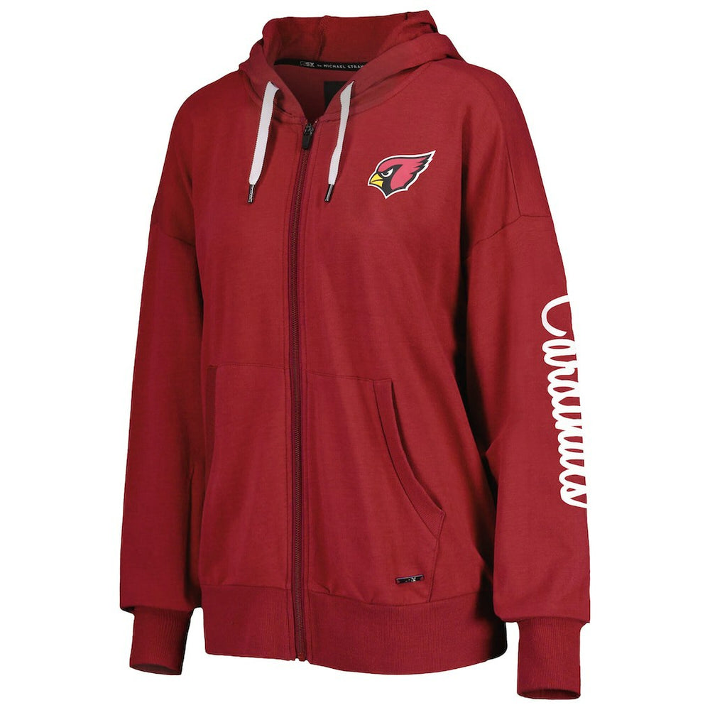 Arizona Cardinals MSX by Michael Strahan Women's Emerson Lightweight Full-Zip Hoodie Cardinal - NFL