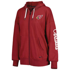Arizona Cardinals MSX by Michael Strahan Women's Emerson Lightweight Full-Zip Hoodie Cardinal - NFL