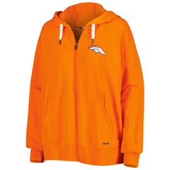 Denver Broncos MSX by Michael Strahan Women's Emerson Lightweight Full-Zip Hoodie Orange - NFL