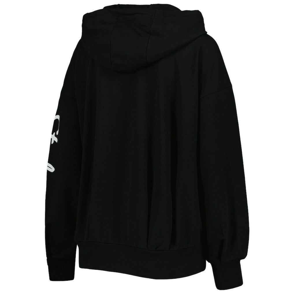 Pittsburgh Steelers MSX by Michael Strahan Women's Emerson Lightweight Full-Zip Hoodie Black - NFL