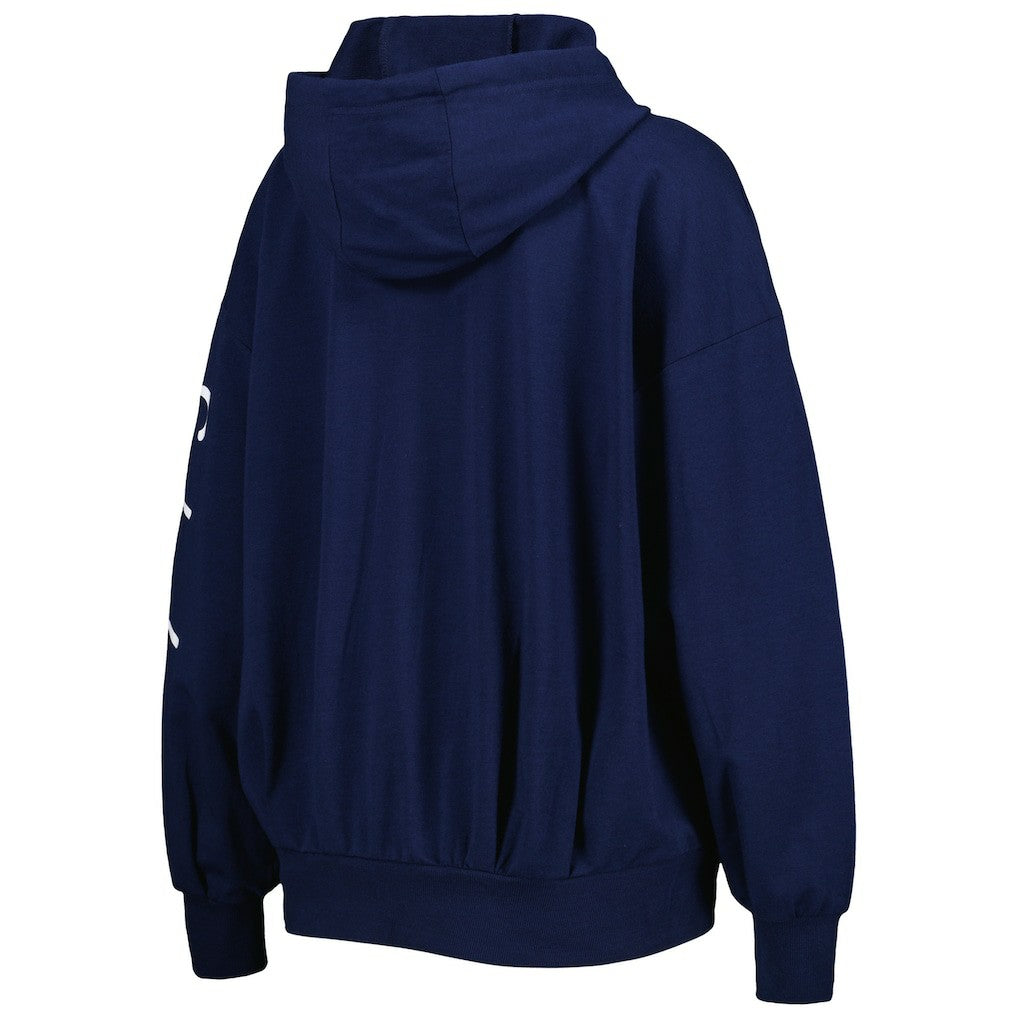 Seattle Seahawks MSX by Michael Strahan Women's Emerson Lightweight Full-Zip Hoodie College Navy - NFL