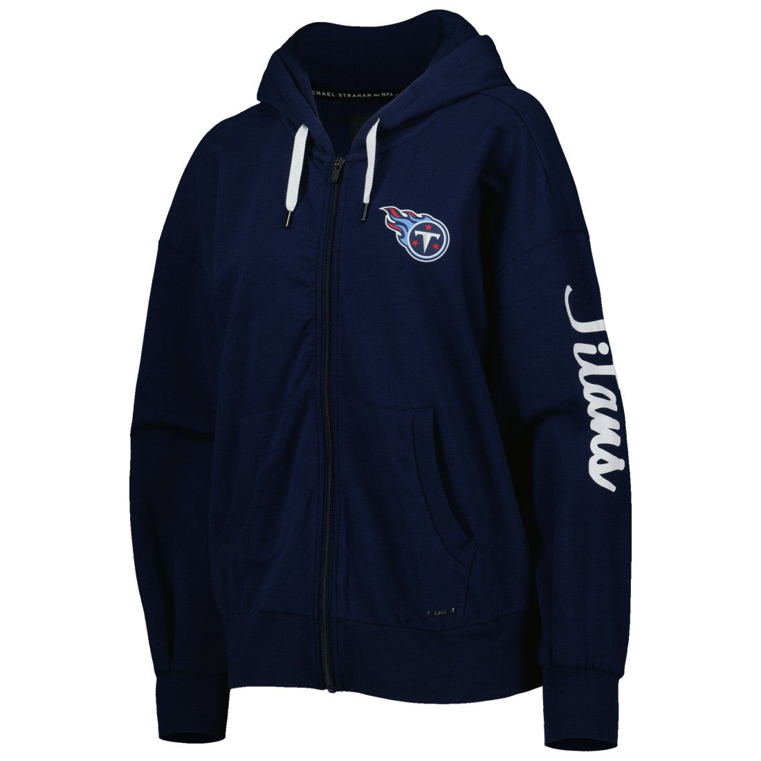 Tennessee Titans MSX by Michael Strahan Women's Emerson Lightweight Full-Zip Hoodie Navy - NFL