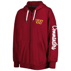 Washington Commanders MSX by Michael Strahan Women's Emerson Lightweight Full-Zip Hoodie Burgundy - NFL