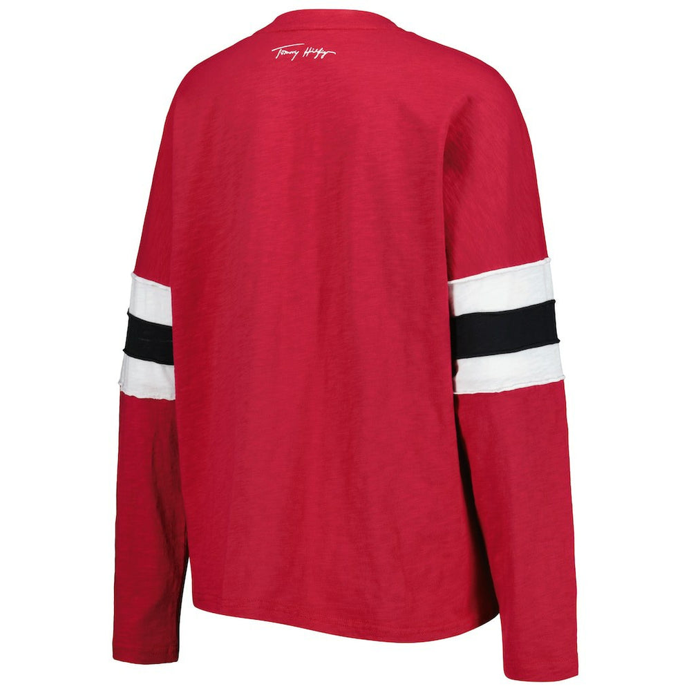 Arizona Cardinals Tommy Hilfiger Women's Justine Long Sleeve Tunic T-Shirt Cardinal - NFL