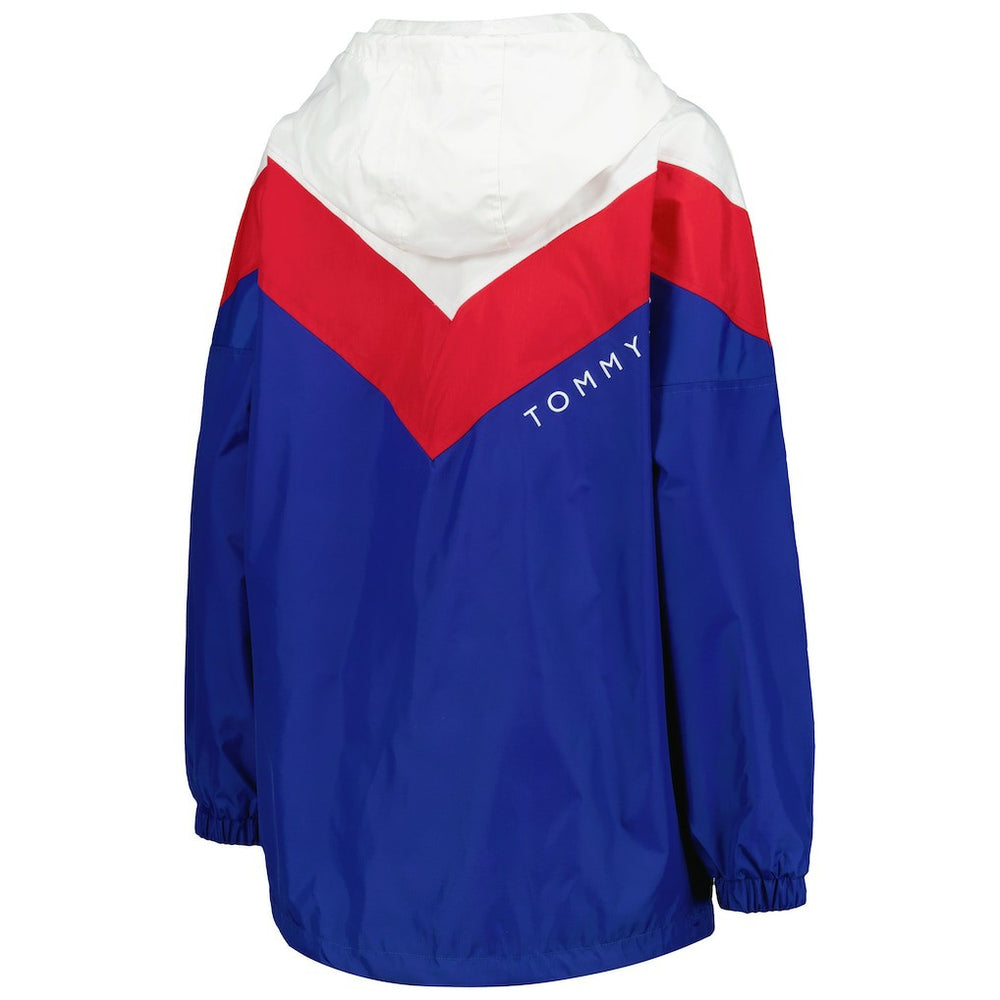 Buffalo Bills Tommy Hilfiger Women's Staci Half-Zip Hoodie Windbreaker Jacket White/Red - NFL