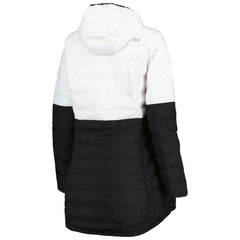 Las Vegas Raiders MSX by Michael Strahan Women's Willow Quilted Hoodie Full-Zip Jacket White/Black - NFL