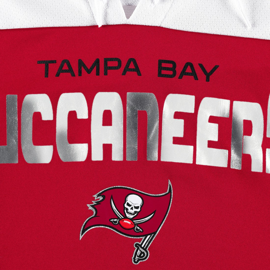 Tampa Bay Buccaneers G-III 4Her by Carl Banks Women's Double Team 3/4-Sleeve Lace-Up T-Shirt Red/White - NFL
