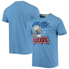 NBA - Philadelphia 76ers Homage NBA x Rugrats Tri-Blend T-Shirt - Royal