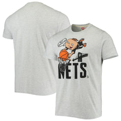 NBA - Brooklyn Nets Homage NBA x Rugrats Tri-Blend T-Shirt - Ash