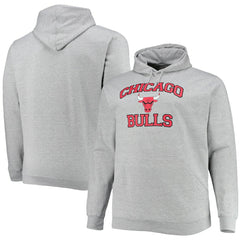 NBA - Chicago Bulls Big & Tall Heart & Soul Pullover Hoodie - Heathered Gray