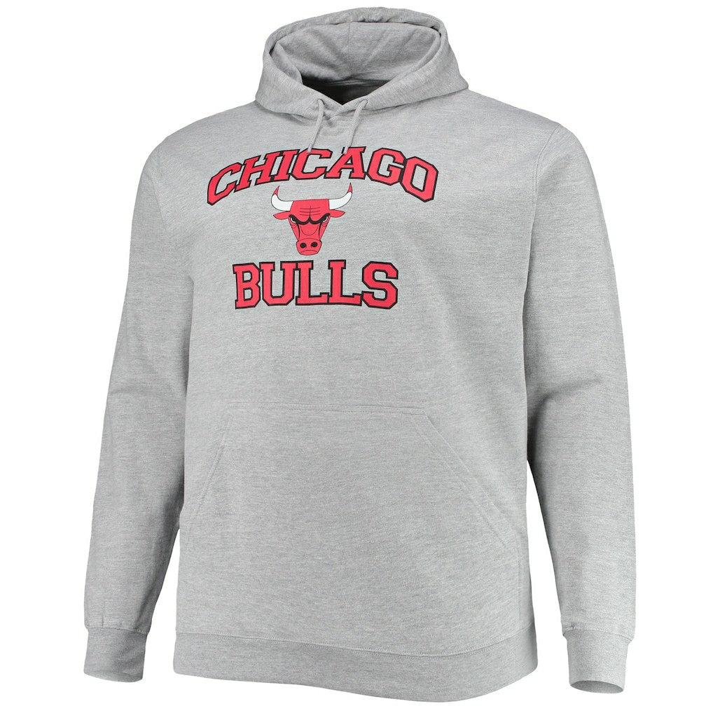 NBA - Chicago Bulls Big & Tall Heart & Soul Pullover Hoodie - Heathered Gray