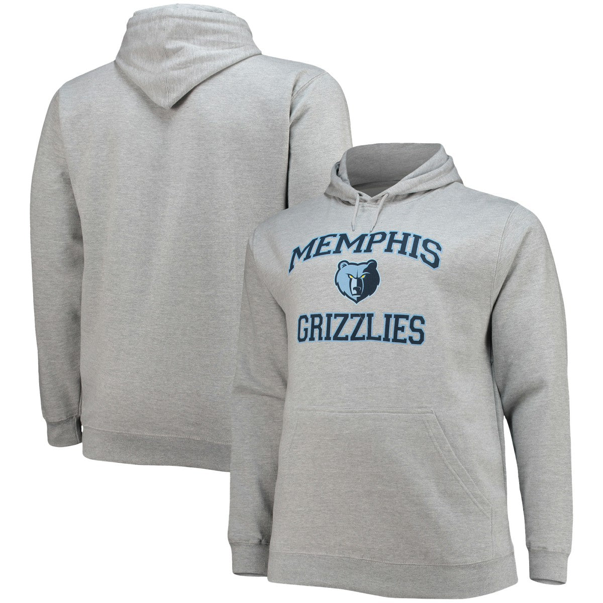 NBA - Memphis Grizzlies Big & Tall Heart & Soul Pullover Hoodie - Heathered Gray