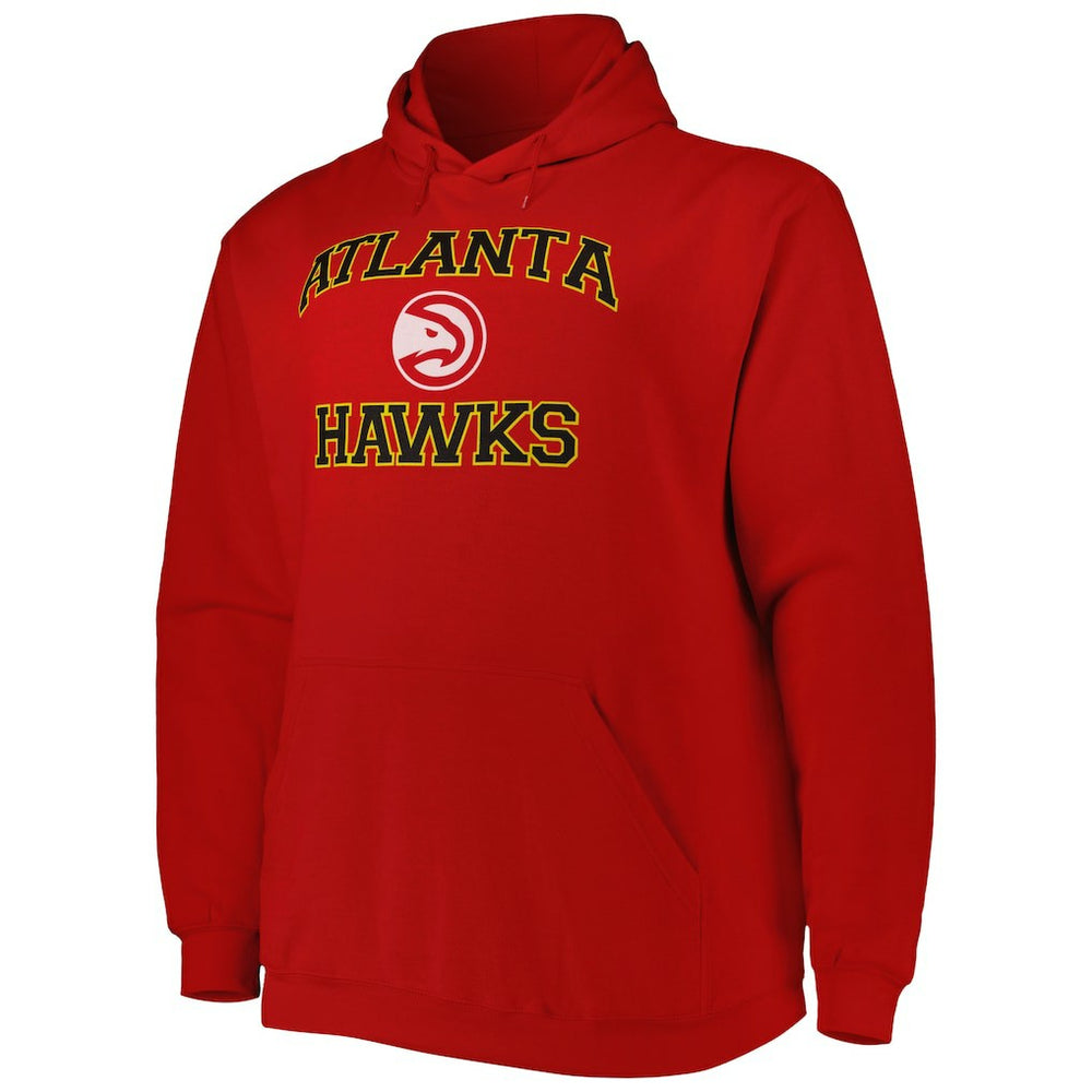 NBA - Atlanta Hawks Big & Tall Heart & Soul Pullover Hoodie - Red